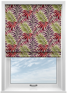 Manila, Cranberry - Roman Blind